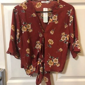 Gorgeous Lush Wrap Top